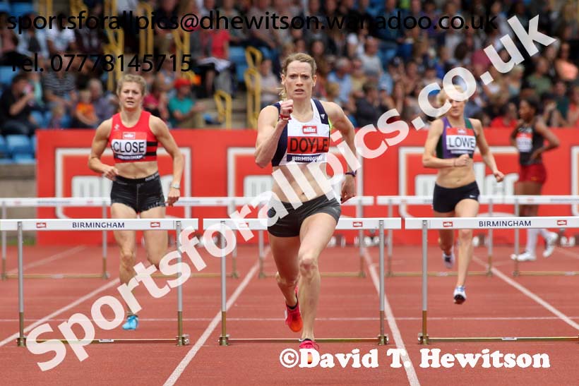 Womens 400 metres hurdles, British Championships, Birmingham. Photo: David T. Hewitson/Sports for All Pics